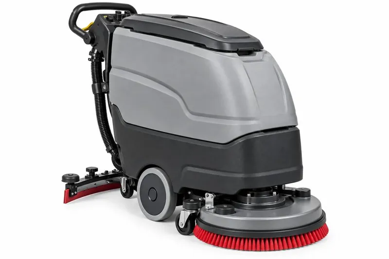 Walk-behind floor scrubbers